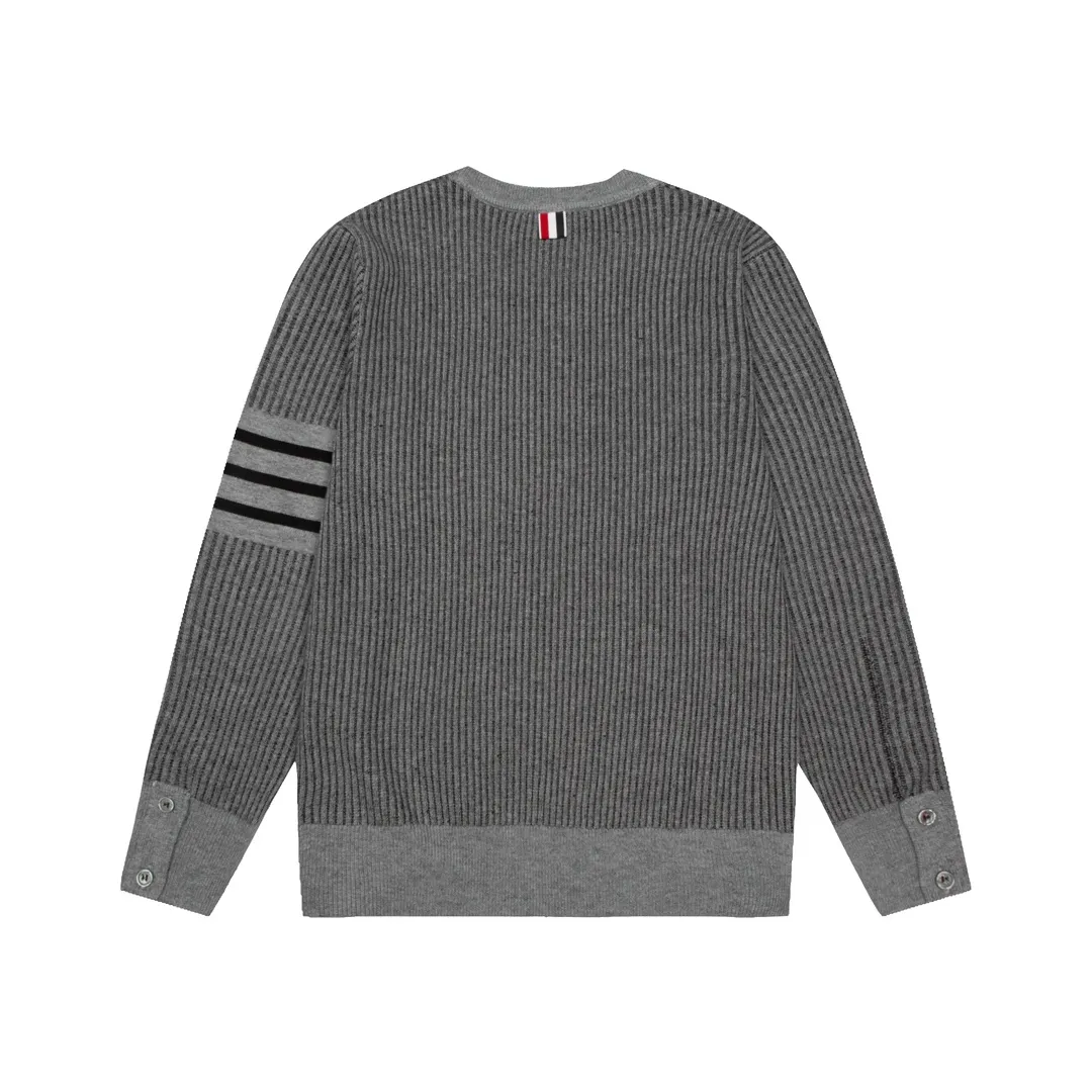 Thom Browne ➡️ ， Retro Same Style Versatile : Dark Gray Size：M-2XL